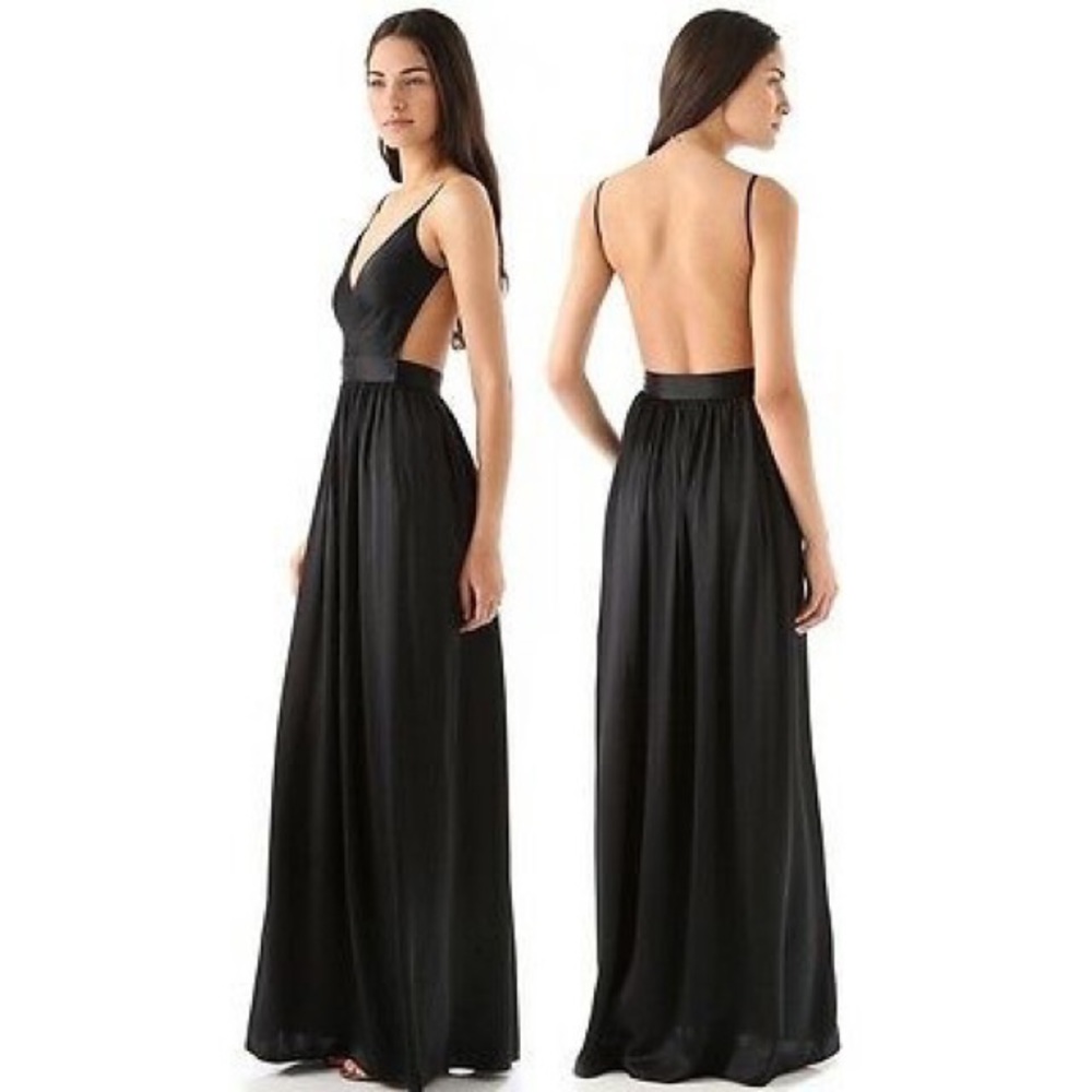 NWT Contrarian 100% silk floor length gown